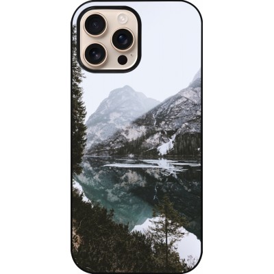 iPhone 16 Pro Max Case Hülle - Winter 22 snowy mountain and lake