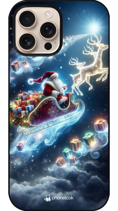 Coque iPhone 16 Pro Max - Noël 2023 Père Noël enchanté