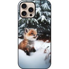 Coque iPhone 16 Pro Max - Noël 2023 Renardeau sapin