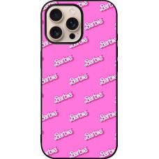 Coque iPhone 16 Pro Max - Silicone rigide noir Barbie Pattern