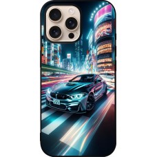 iPhone 16 Pro Max Case Hülle - Silikon schwarz BMW M4 Tokio Nacht