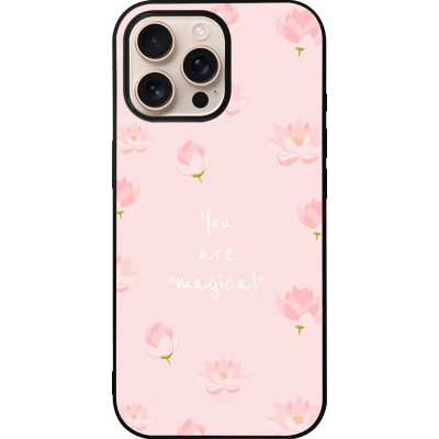 Coque iPhone 16 Pro Max - Silicone rigide noir Mom 2023 your are magical