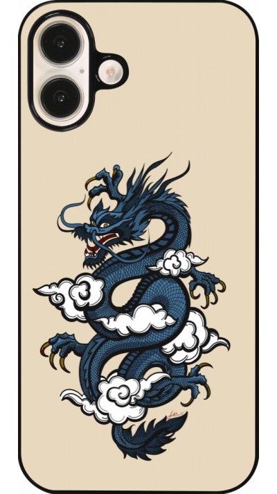 Coque iPhone 16 Plus - Blue Dragon Tattoo