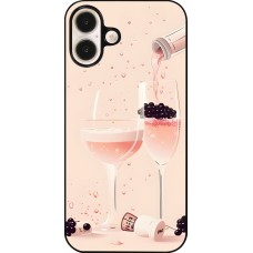 Coque iPhone 16 Plus - Champagne Pouring Pink