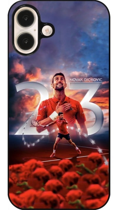 Coque iPhone 16 Plus - Djokovic 23 Grand Slam