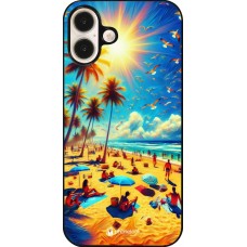 Coque iPhone 16 Plus - Été Paradis Paint