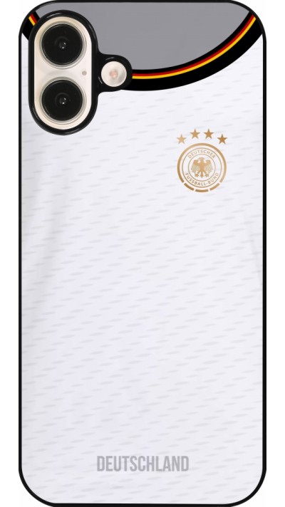 Coque iPhone 16 Plus - Maillot de football Allemagne 2022 personnalisable