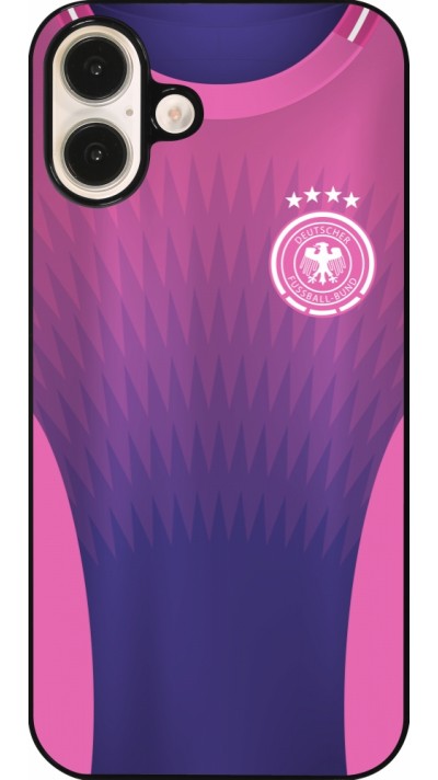 Coque iPhone 16 Plus - Maillot de football Allemagne Extérieur personnalisable