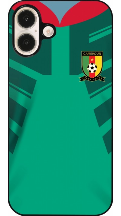 Coque iPhone 16 Plus - Maillot de football Cameroun 2022 personnalisable