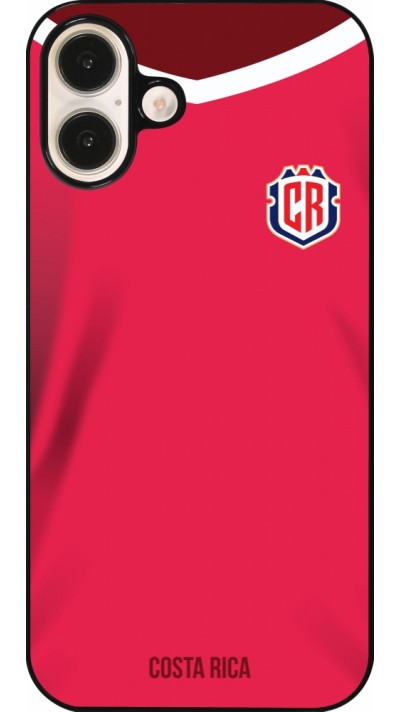 Coque iPhone 16 Plus - Maillot de football Costa Rica 2022 personnalisable