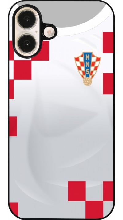 Coque iPhone 16 Plus - Maillot de football Croatie 2022 personnalisable