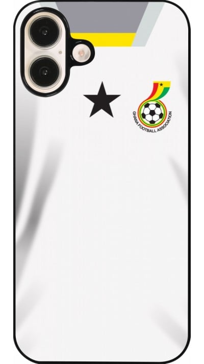 Coque iPhone 16 Plus - Maillot de football Ghana 2022 personnalisable