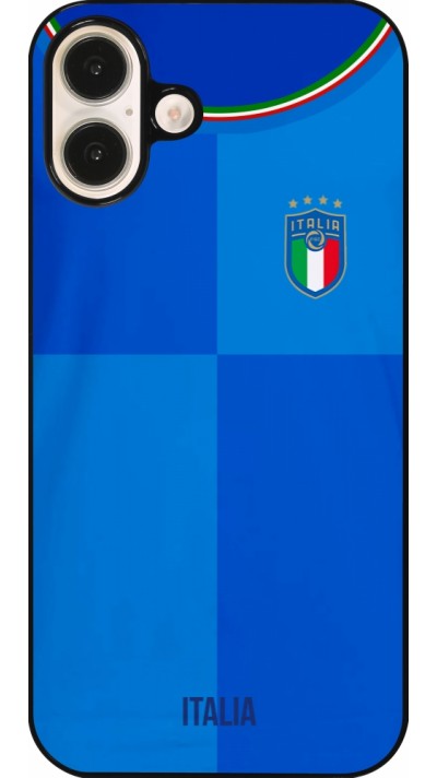 Coque iPhone 16 Plus - Maillot de football Italie 2022 personnalisable