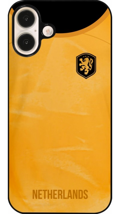 Coque iPhone 16 Plus - Maillot de football Pays-Bas 2022 personnalisable