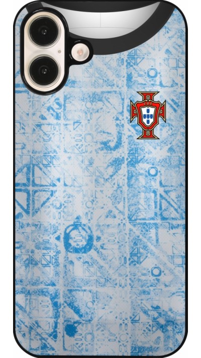 Coque iPhone 16 Plus - Maillot de football Portugal Extérieur personnalisable