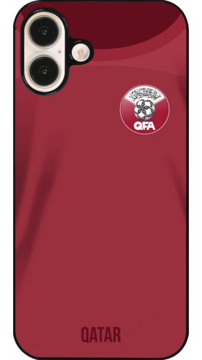 Coque iPhone 16 Plus - Maillot de football Qatar 2022 personnalisable