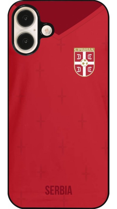 iPhone 16 Plus Case Hülle - Serbien 2022 personalisierbares Fussballtrikot