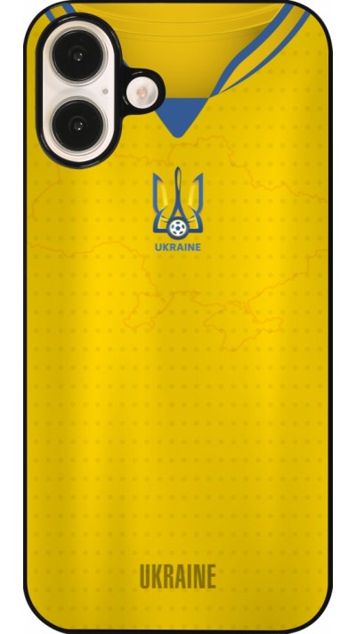 iPhone 16 Plus Case Hülle - Fussballtrikot Ukraine