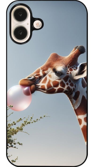 Coque iPhone 16 Plus - Girafe à bulle