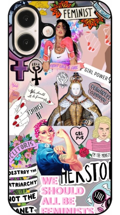 Coque iPhone 16 Plus - Girl Power Collage