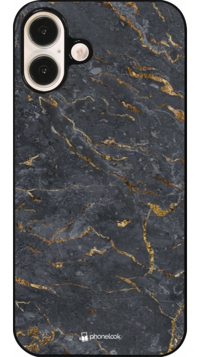 Coque iPhone 16 Plus - Grey Gold Marble