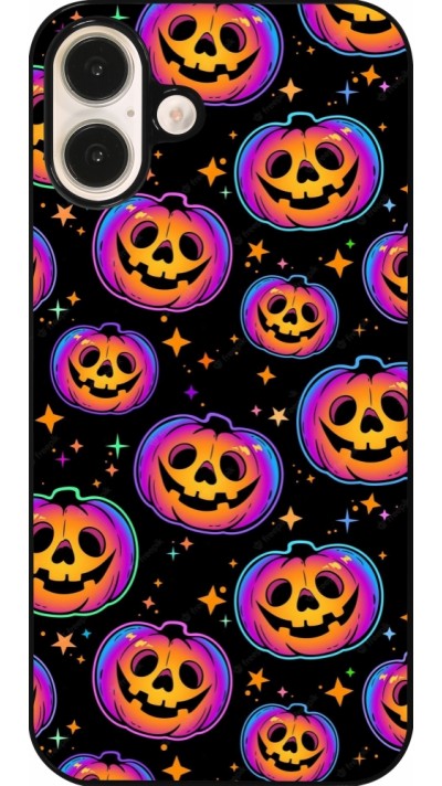 Coque iPhone 16 Plus - Halloween 2024 rainbow pumpkins