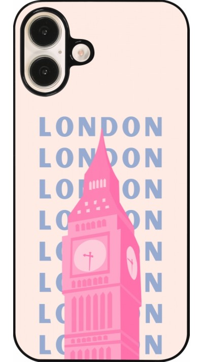 Coque iPhone 16 Plus - London Pink Print