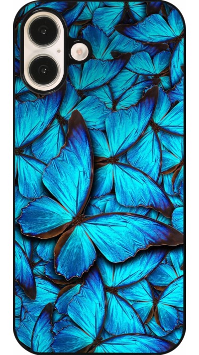 iPhone 16 Plus Case Hülle - Papillon bleu