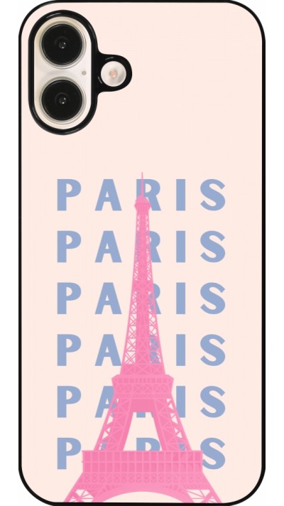 iPhone 16 Plus Case Hülle - Paris Pink Print