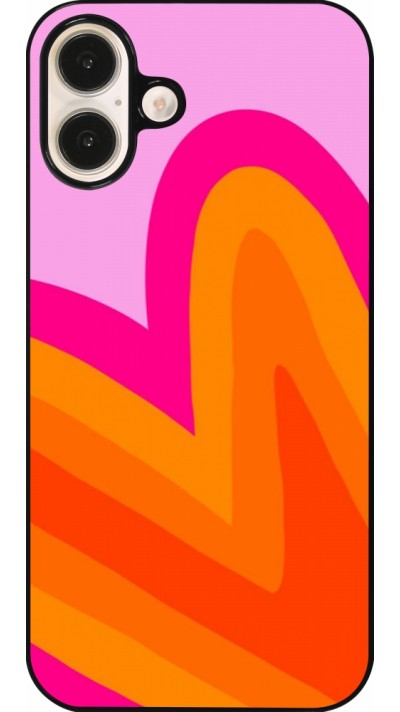 Coque iPhone 16 Plus - Valentine 2024 heart gradient