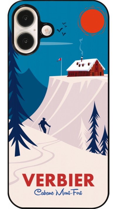 Coque iPhone 16 Plus - Verbier Cabane Mont-Fort