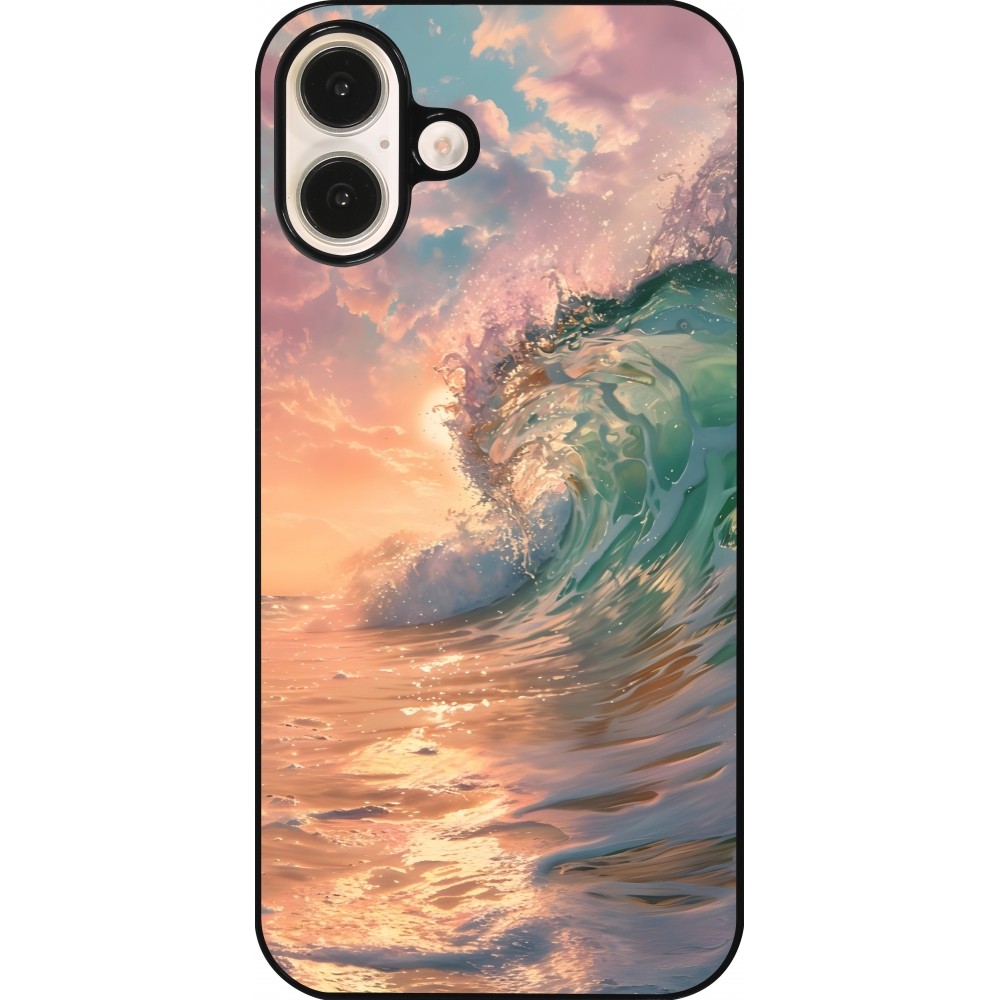 Coque iPhone 16 Plus - Wave Sunset