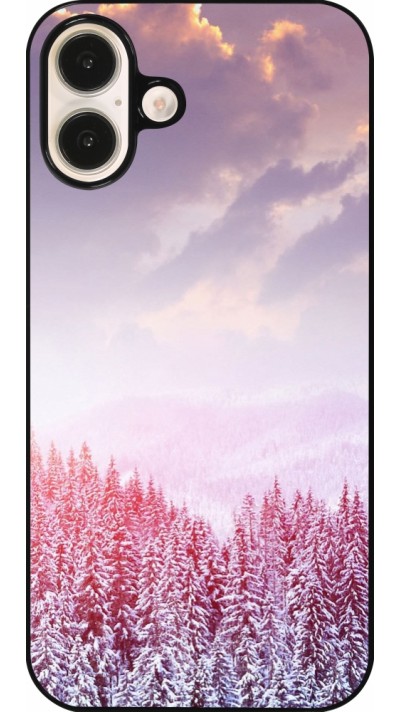 Coque iPhone 16 Plus - Winter 22 Pink Forest