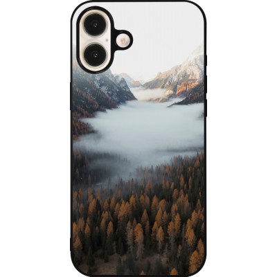 Coque iPhone 16 Plus - Silicone rigide noir Autumn 22 forest lanscape