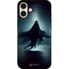 Coque iPhone 16 Plus - Silicone rigide noir Halloween 2024 Spectral Shadow