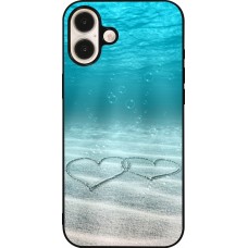 Coque iPhone 16 Plus - Silicone rigide noir Summer 18 19