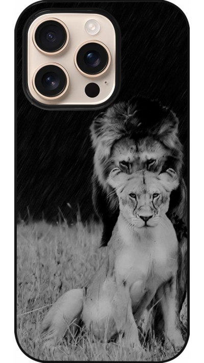 Coque iPhone 16 Pro - Angry lions