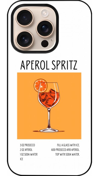 Coque iPhone 16 Pro - Cocktail recette Aperol Spritz