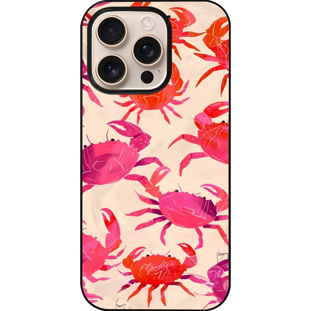 iPhone 16 Pro Case Hülle - Crabs Paint