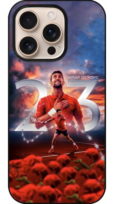 Coque iPhone 16 Pro - Djokovic 23 Grand Slam