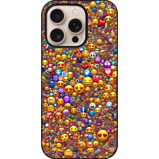 iPhone 16 Pro Case Hülle - Emoji gemischt