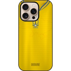 Coque iPhone 16 Pro - Maillot de football Ukraine