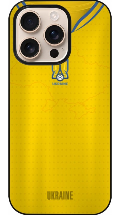 Coque iPhone 16 Pro - Maillot de football Ukraine