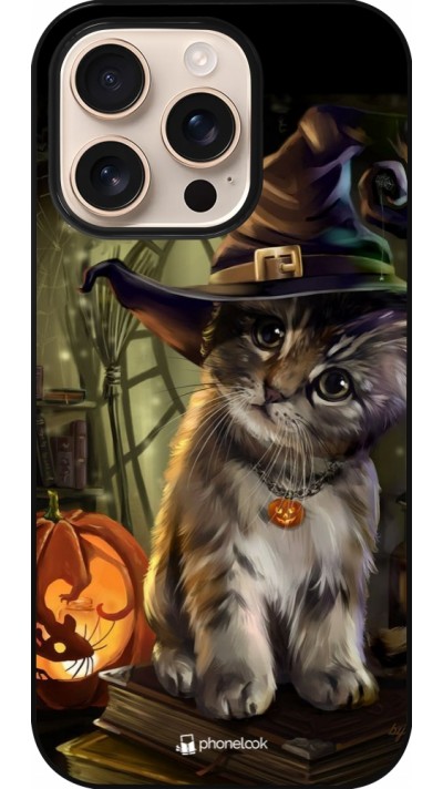 Coque iPhone 16 Pro - Halloween 21 Witch cat