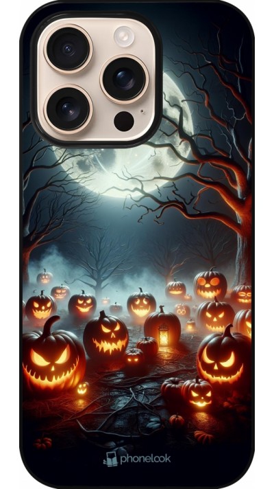 Coque iPhone 16 Pro - Halloween 2024 Many Pumpkins