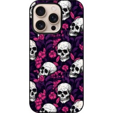 Coque iPhone 16 Pro - Halloween 2024 romantic skulls