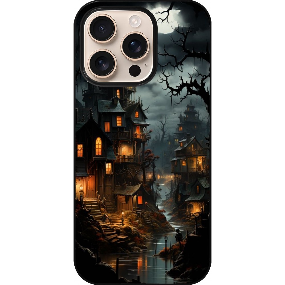 Coque iPhone 16 Pro - Halloween 2024 scary town