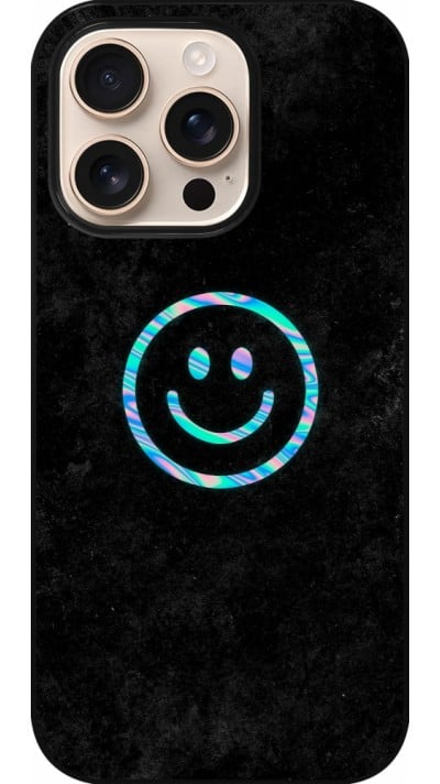 Coque iPhone 16 Pro - Happy smiely irisé