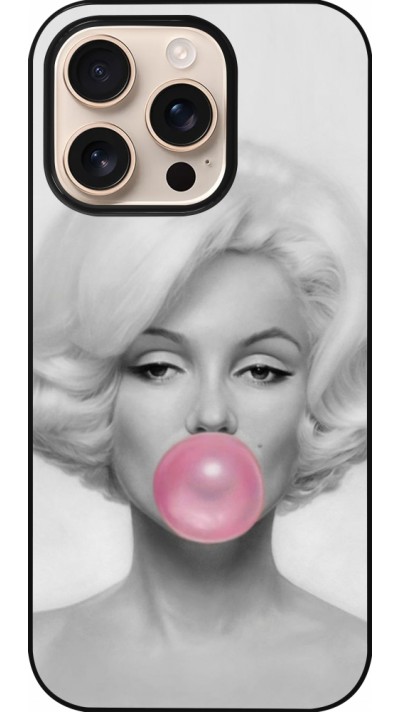 Coque iPhone 16 Pro - Marilyn Bubble