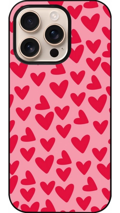 Coque iPhone 16 Pro - Mom 2024 petits coeurs